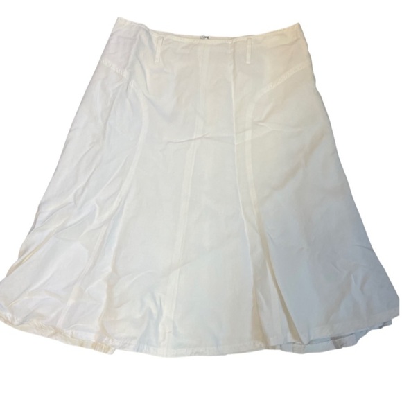 East 5th cream linen skirt. This has beautiful seams and is lined. Womens 10 - Picture 1 of 6